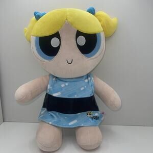 Build A Bear Power Puff Girls Bubbles Plush Theme Dress Powerpuff RARE! 17”